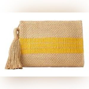 Zara Tan and Yellow Woven Bag